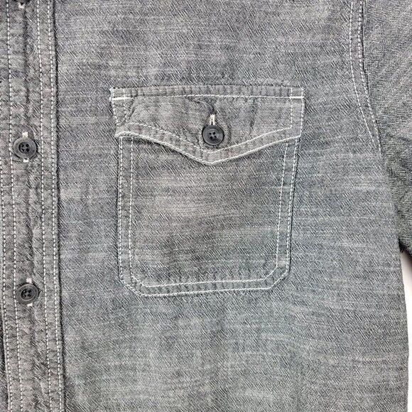 Woolrich Mens X-Large Black Short Sleeve Button Up Shirt - Picture 2 of 4